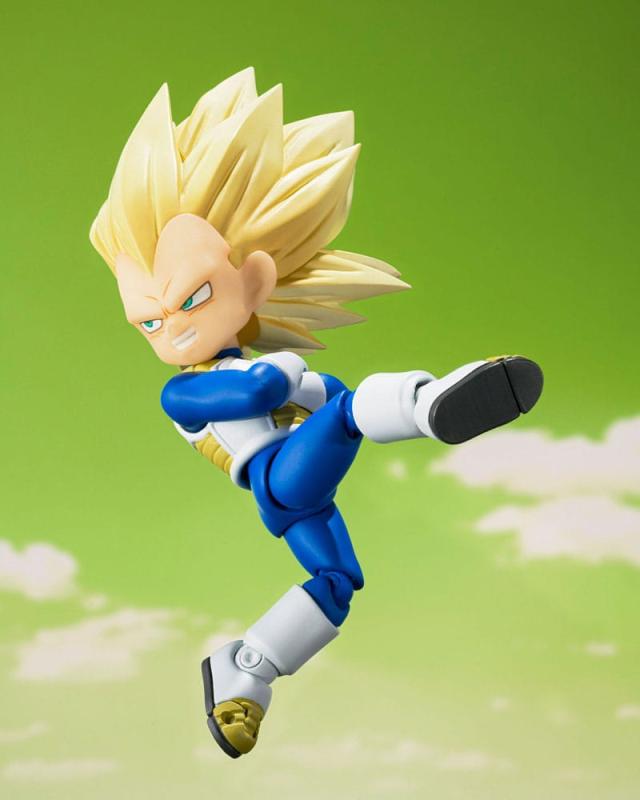 Dragon Ball S.H.Figuarts Action Figure Super Saiyan 3 Vegeta (mini) Daima 8 cm 3