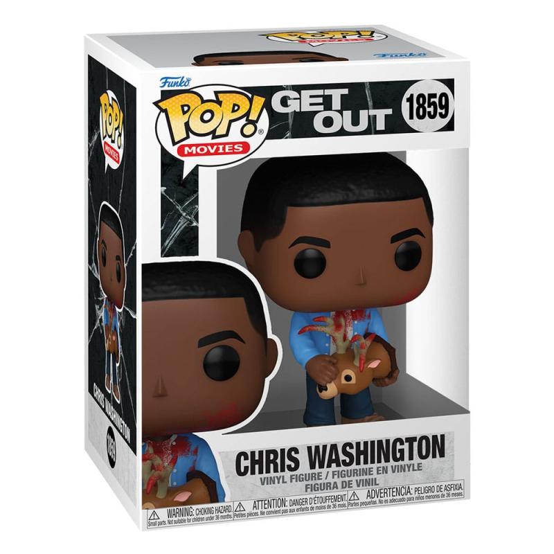 Jordan Peele POP! Movies Vinyl Figure Get Out - Chris Washington w/Deer 9 cm