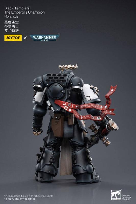 Warhammer 40k Action Figure 1/18 Black Templars The Emperors Champion Rolantus 12 cm 2