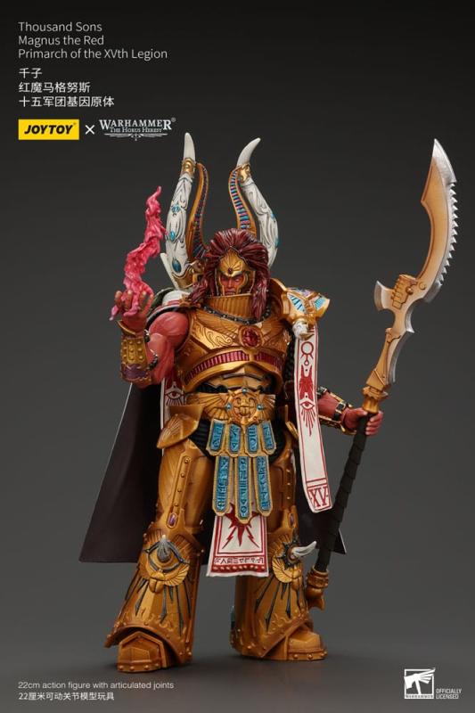 Warhammer The Horus Heresy Action Figure 1/18 Thousand sons Magnus the Red Primarch of the XVth Legi