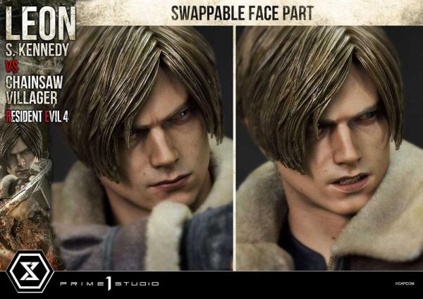 Resident Evil 4 Ultimate Premium Masterline Series Statue 1/4 Leon S. Kennedy vs. Chainsaw Villager 11