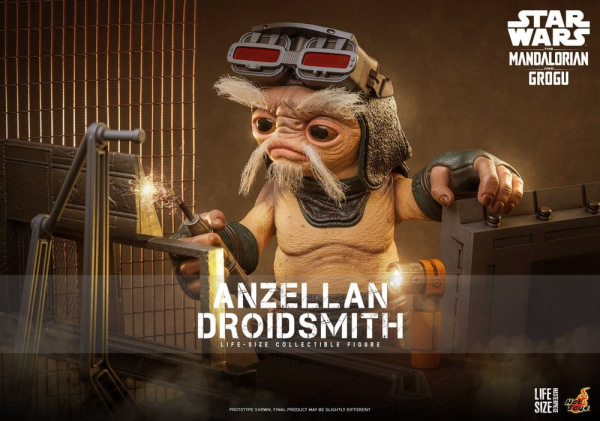 Star Wars: The Mandalorian & Grogu Life-Size Figure Anzellan Droidsmith 27 cm 1
