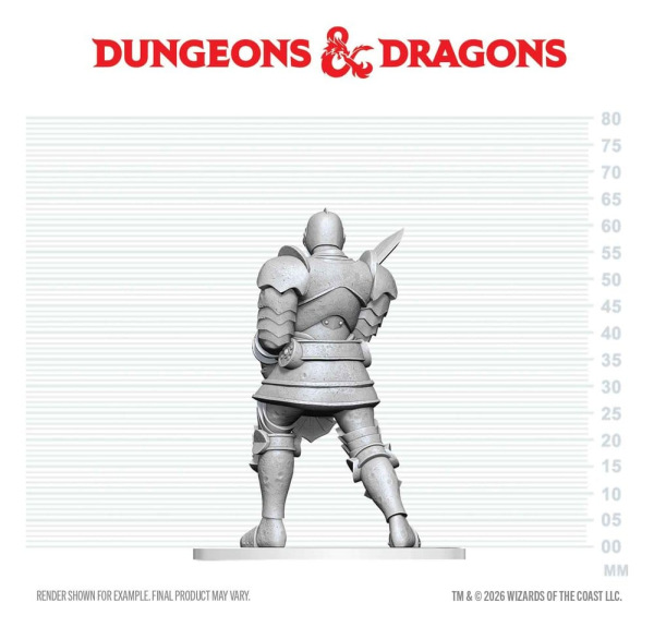 Dungeons & Dragons Nolzur's Marvelous Miniatures Unpainted Miniature Red Knight Guardian Golem 14 cm 1