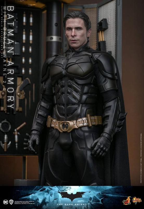 The Dark Knight Movie Masterpiece Action Figures & Diorama 1/6 Batman Armory with Bruce Wayne (2.0)