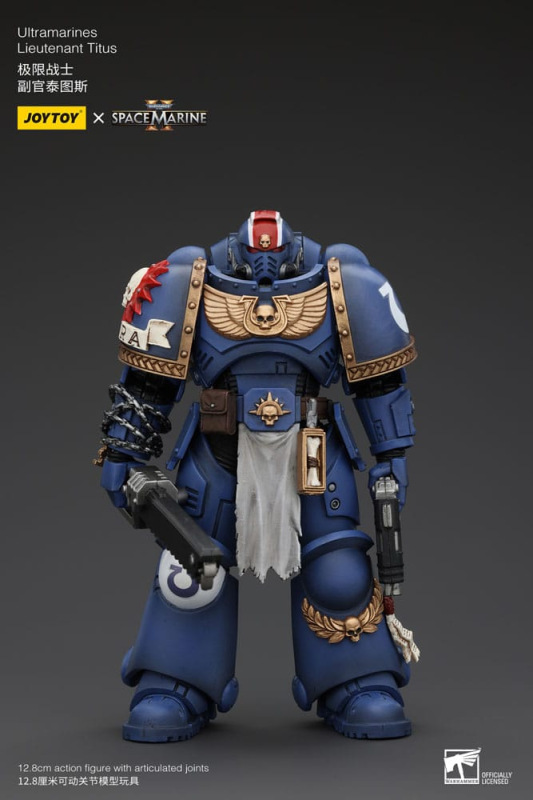 Warhammer 40k Action Figure 1/18 Uitramarines Lieutenant Titus 13 cm 3
