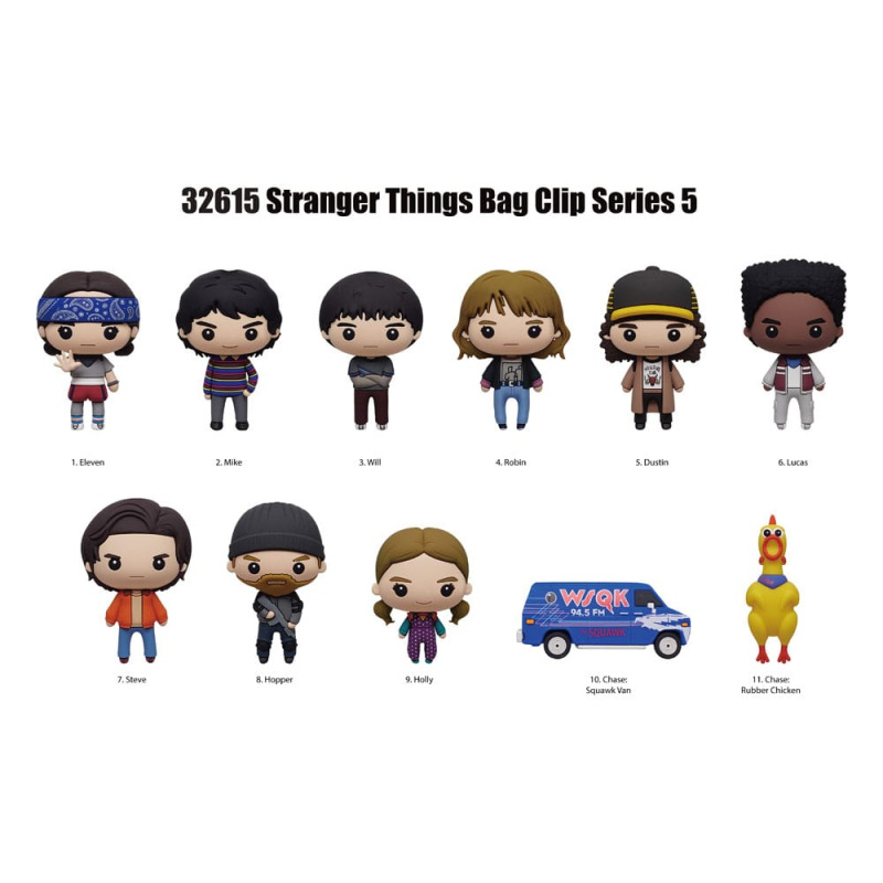 Stranger Things 3D Foam Bag Clips Series 5 Display (24) 2