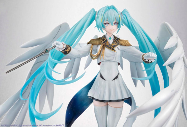 Mobile Suit Gundam x Hatsune Miku Lucrea PVC Statue Hatsune Miku x Wing Gundam Zero EW 45th Annivers 5