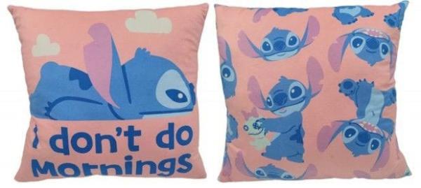 Lilo & Stitch Pillow Stitch I don't do mornings 40 cm 1