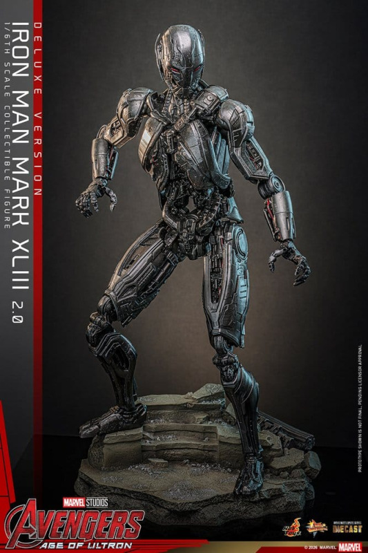Avengers: Age of Ultron Movie Masterpiece Diecast Action Figure 1/6 Iron Man Mark XLIII (2.0) (Delux 2