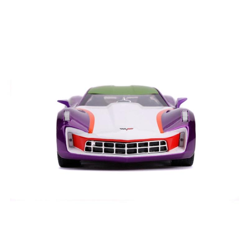 DC Comics Diecast Model 1/24 Joker 2009 Chevy Corvette Stingray