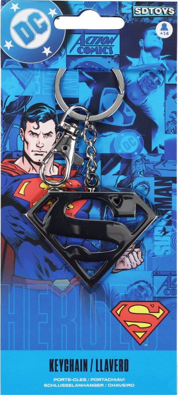 Superman Metal Key Ring Logo 1