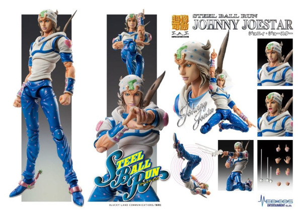 JoJo's Bizarre Adventure Part 7: Steel Ball Run Super Chozokado Action Action Figure Johnny Joestar 5