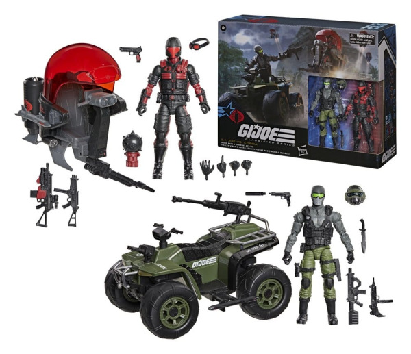 G.I. Joe Classified Series Action Figure & Vehicle Set Snake Eyes & Varmint ATV vs. Stealth Viper & 2