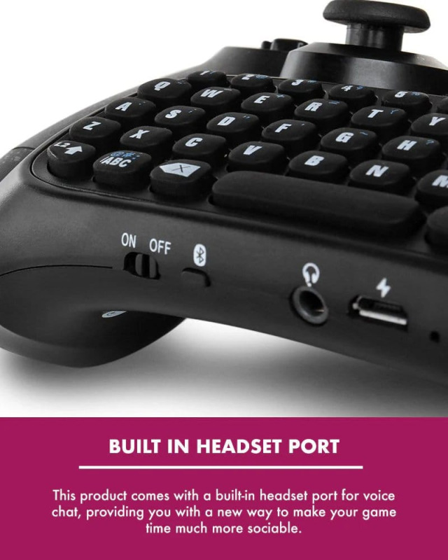 PlayStation 4 Mini Keyboard / Chatpad Bluetooth Wireless 5