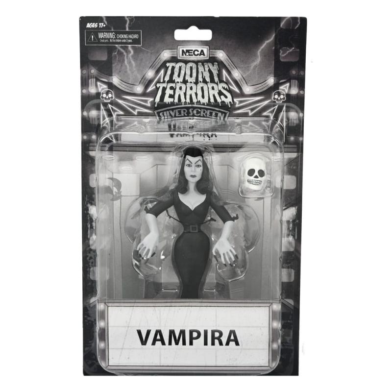 Vampira Toony Terrors Action Figure Vampira Silver Screen Edition 15 cm