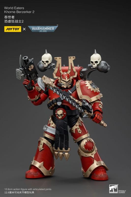 Warhammer 40k Action Figure 1/18 World Eaters Khorne Berzerker 2 13 cm