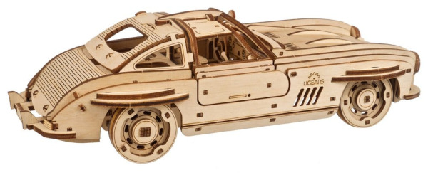 Ugears 3D Wooden Puzzle Winged Sports Coupe 13