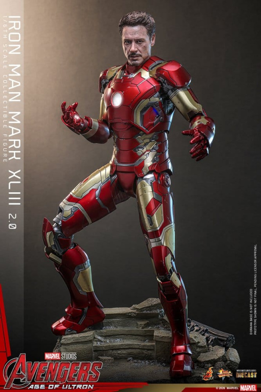 Avengers: Age of Ultron Movie Masterpiece Diecast Action Figure 1/6 Iron Man Mark XLIII (2.0) 32 cm 3