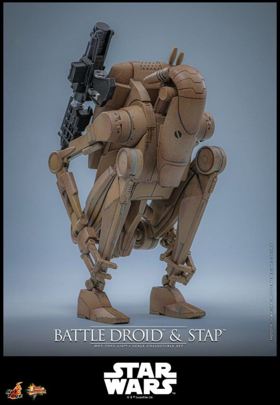Star Wars: The Phantom Menace Movie Masterpiece Action Figure Set 1/6 Battle Droid & STAP 32 cm 4