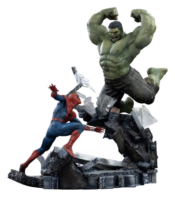 Marvel Comics Art Scale Statue 1/10 Spider-Man vs Hulk 38 cm
