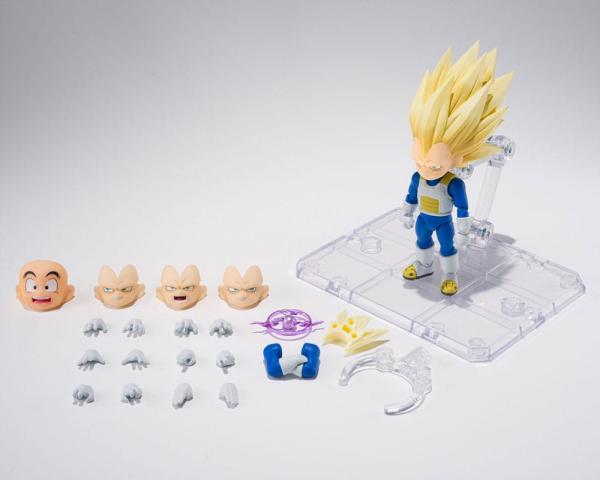 Dragon Ball S.H.Figuarts Action Figure Super Saiyan 3 Vegeta (mini) Daima 8 cm 1