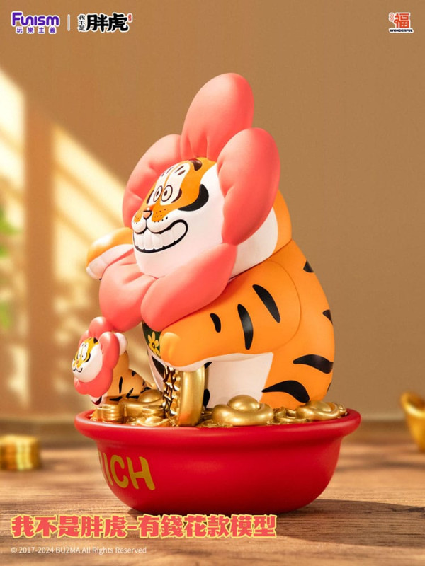 I Am Not Fat Tiger Statue 1/7 Alexander the Tiger Rich Flower 20 cm 3