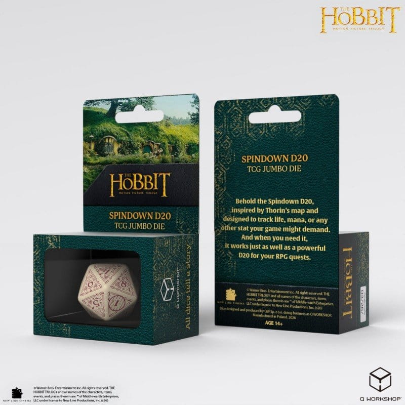 The Hobbit Spindown Jumbo Die Terra TCG D20 2