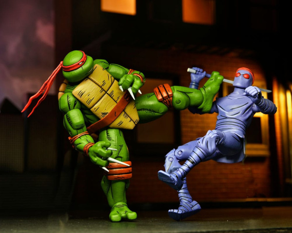 Teenage Mutant Ninja Turtles (Mirage Comics) 4-Pack Action Figures Leonardo, Raphael, Michelangelo, 10