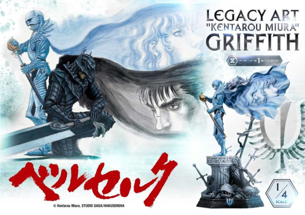 Berserk Legacy Art "Kentarou Miura" Statue 1/4 Griffith Bonus Version 93 cm 8