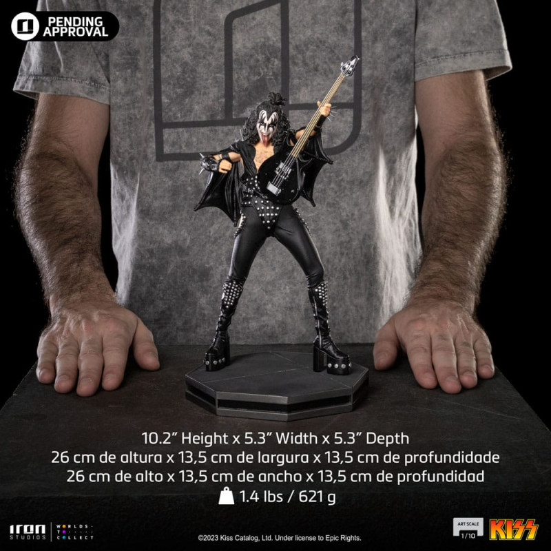 Kiss Art Scale Statue 1/10 Gene Simons Limited Edtition 26 cm 7