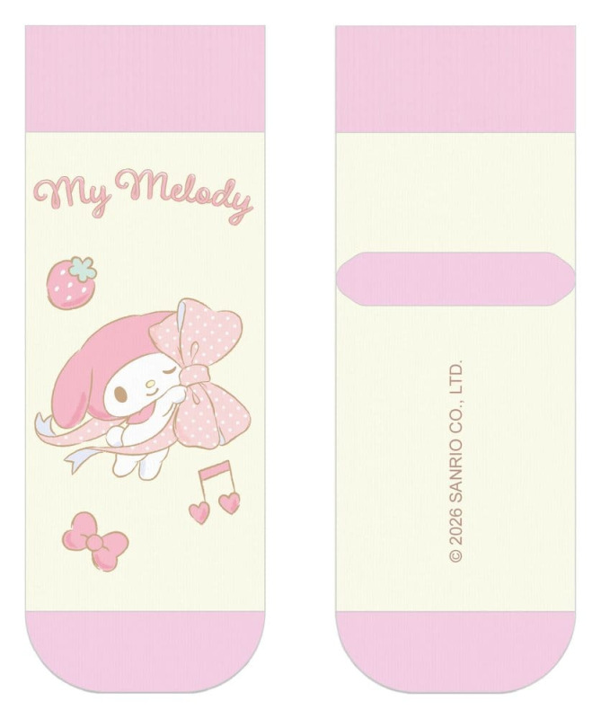 Sanrio Socks My Melody Big Ribbon Short 36-40 2
