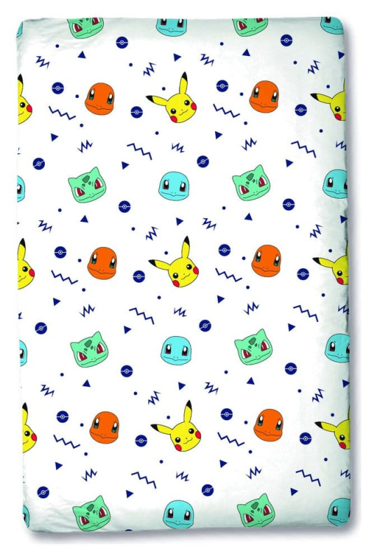 Pokémon Fitted Sheet Head 90 x 200 x 25 cm