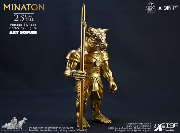 Ray Harryhausen Soft Vinyl Statue Minaton Vintage-Style 25 cm 7