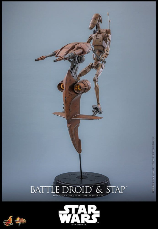 Star Wars: The Phantom Menace Movie Masterpiece Action Figure Set 1/6 Battle Droid & STAP 32 cm 8