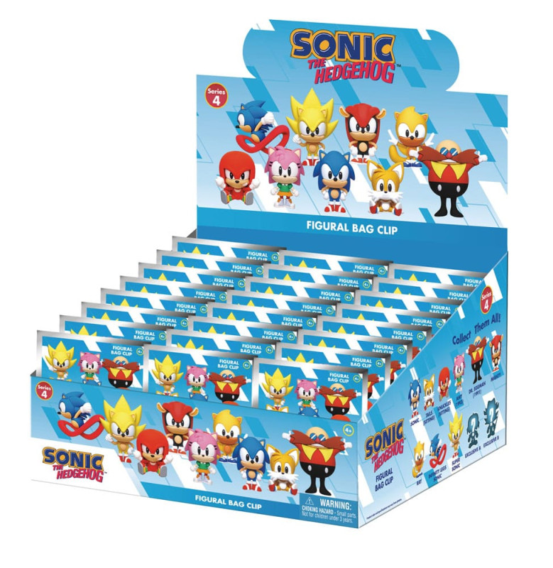 Sonic the Hedgehog PVC Bag Clips Series 4 Display (24) 2