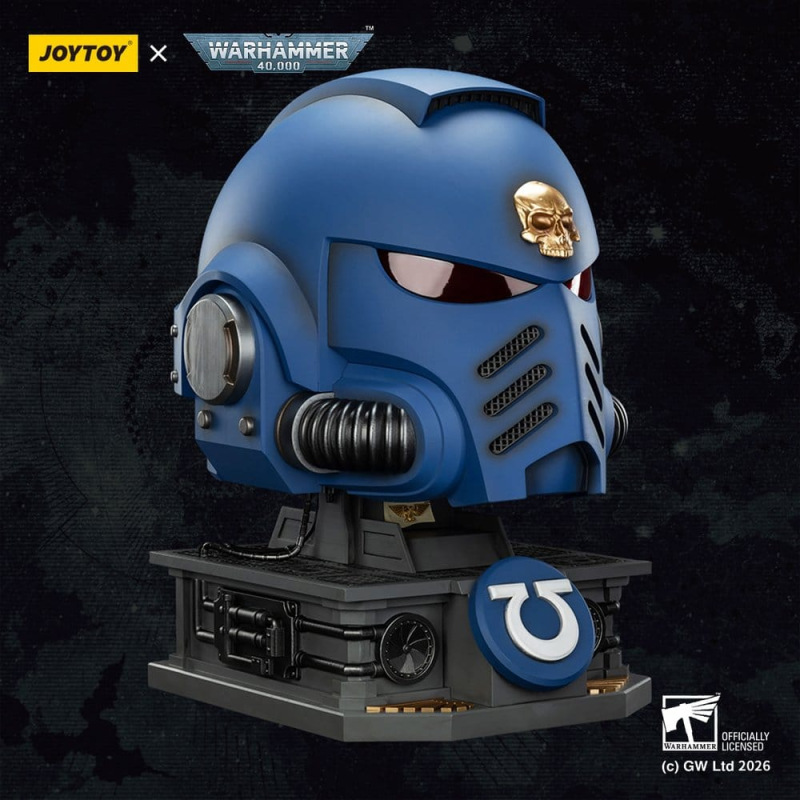 Warhammer 40,000 Captain MkX Helmet & Display Stand Ultramarines 44 cm 10