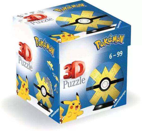 Pokémon 3D Puzzle Pokéballs: Quick Ball (55 pieces)