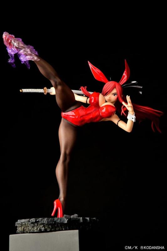 Fairy Tail Statue 1/6 Erza Scarlet High Kick Crimson Bunny Ver. 37 cm