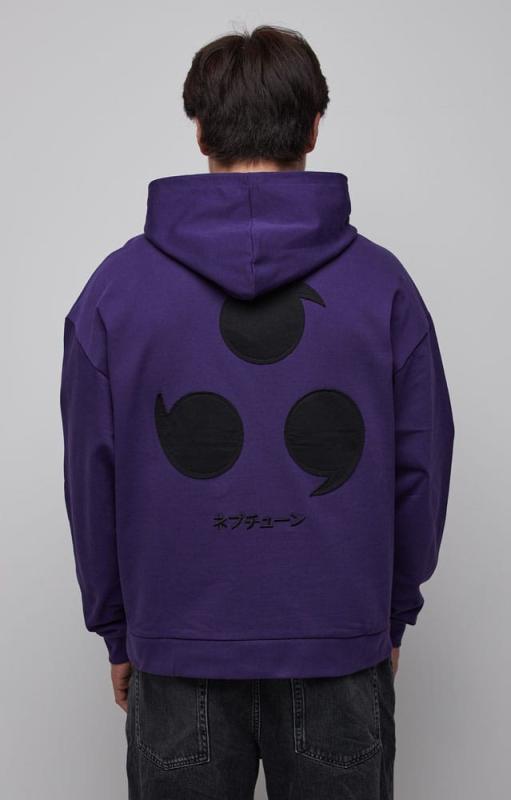 Naruto Shippuden Hooded Sweater Graphic Purple Size M