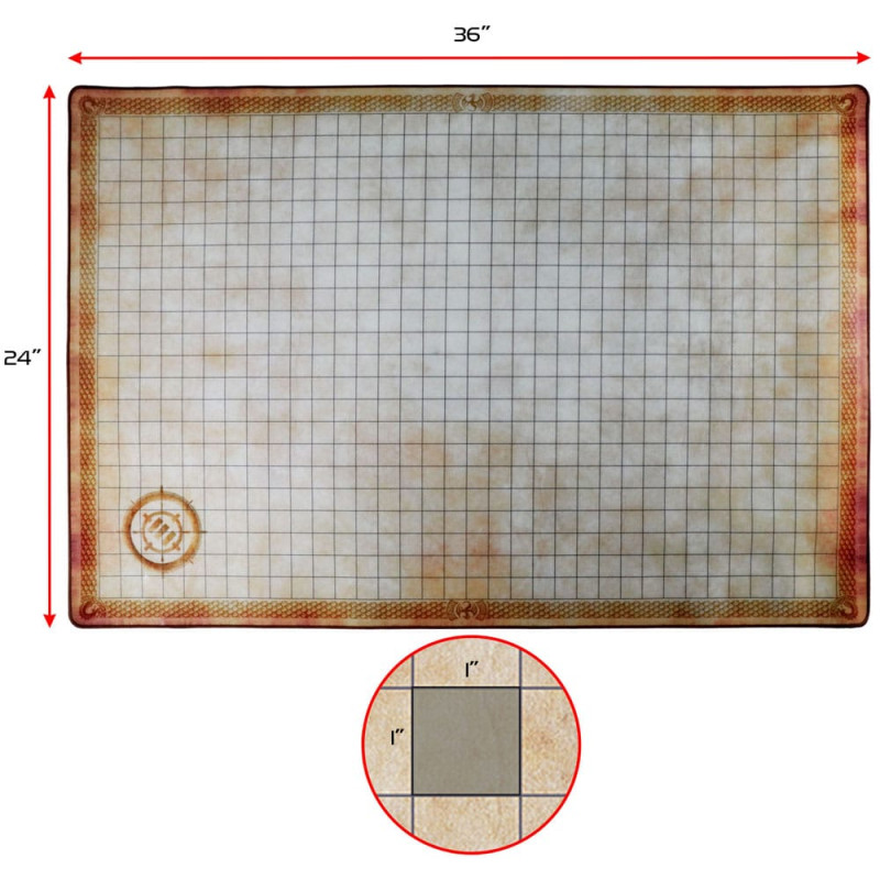 Enhance RPG Series Grid Mat Deluxe Edition DnD Map 4