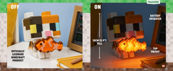 Minecraft GloBuddies Light Cat 15 cm 1
