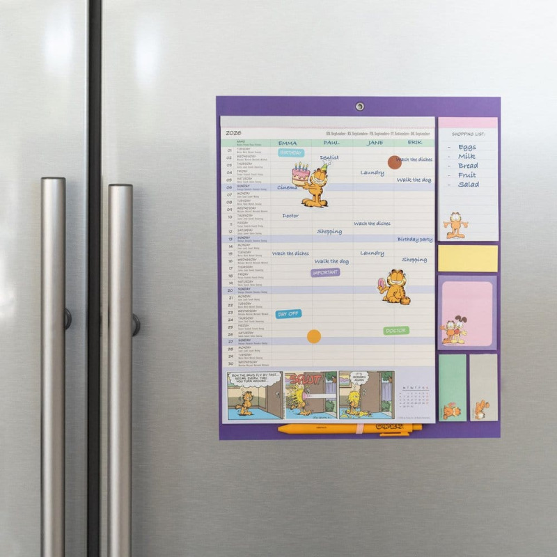 Garfield Magnetic Planner 2026/27 30 x 35 cm 1