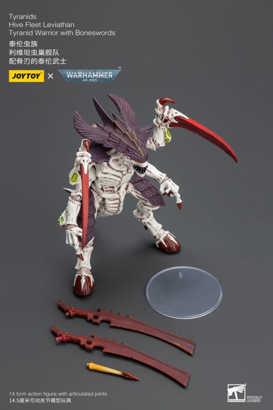 Warhammer 40k Action Figure 1/18 Tyranids Hive Fleet Leviathan Tyranid Warrior with Boneswords 12 cm 1