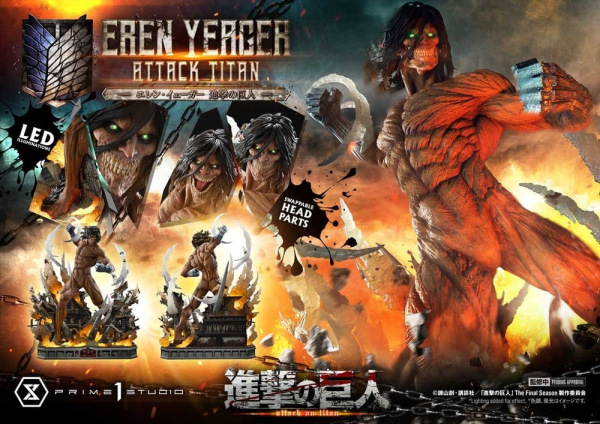 Attack on Titan (TV animation) Ultimate Diorama Masterline Statue Eren Yeager Attack Titan Bonus Ver 11