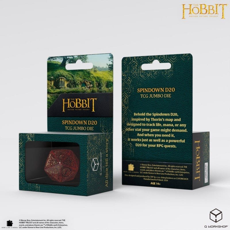 The Hobbit Spindown Jumbo Die Ember TCG D20 1