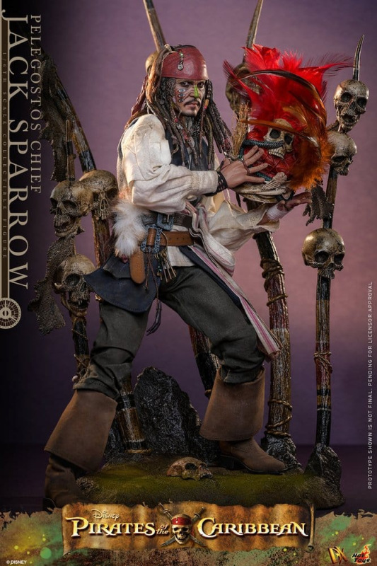 Pirates of the Caribbean: Dead Man's Chest Action DX Figure 1/6 Pelegostos Chief Jack Sparrow 30 cm 3