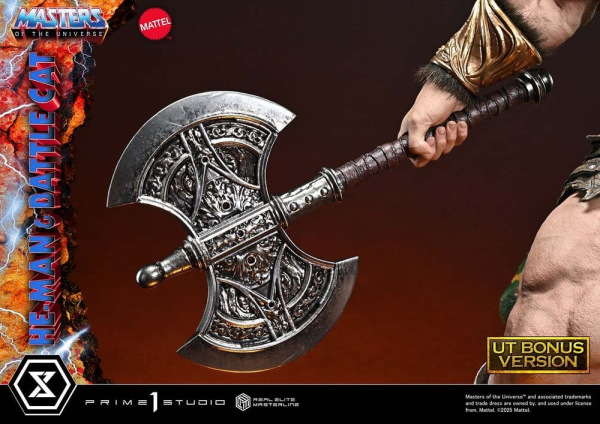 Masters of the Universe Real Elite Masterline Series Statue 1/4 He-Man & Battle Cat Ultimate Bonus V 13