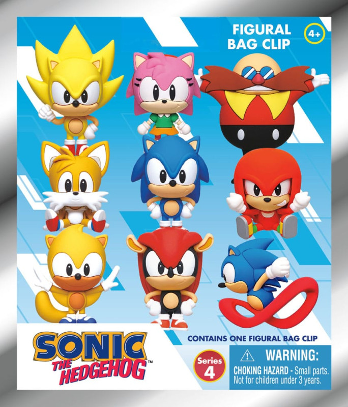 Sonic the Hedgehog PVC Bag Clips Series 4 Display (24) 1