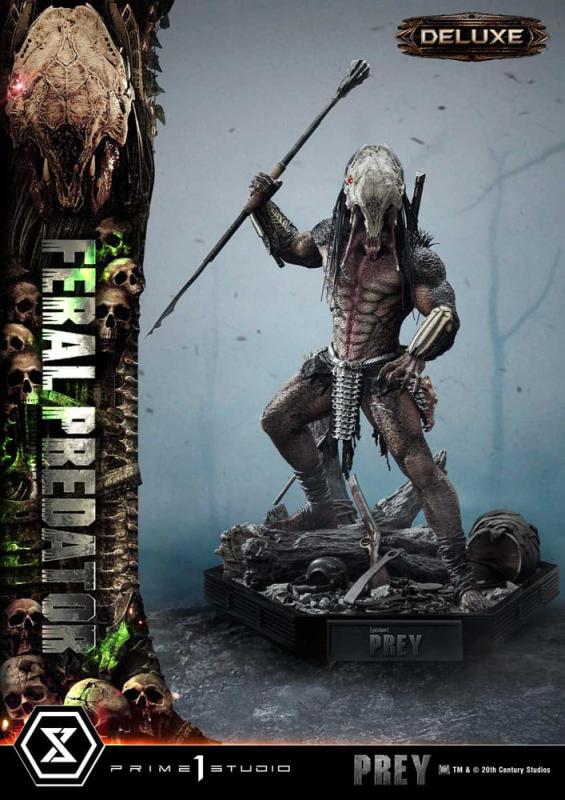 Prey (Movie) Museum Masterline Series Statue 1/3 Feral Predator Deluxe Bonus Version 89 cm 11