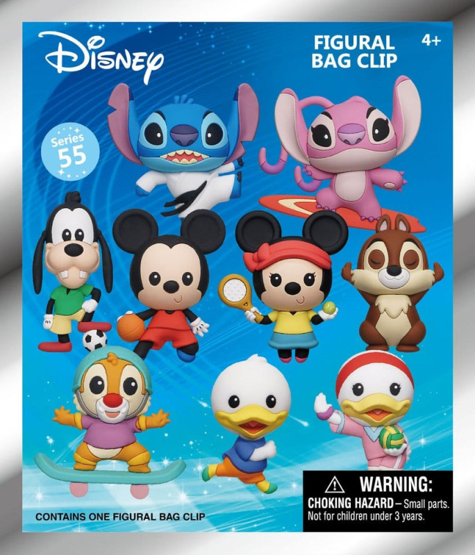 Disney Sports 3D PVC Bag Clips Series 55 Blind Bag Display (24) 2